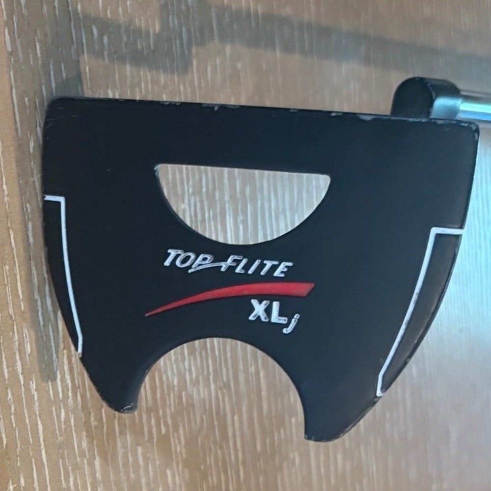 Top-Flite XLj Black Red Mallet Putter Golf Club Right Handed Steel Shaft 30"